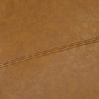 Ottoman rectangulaire de rangement recouvert de simili cuir - 50,3 x 17,50 x 18 pouces