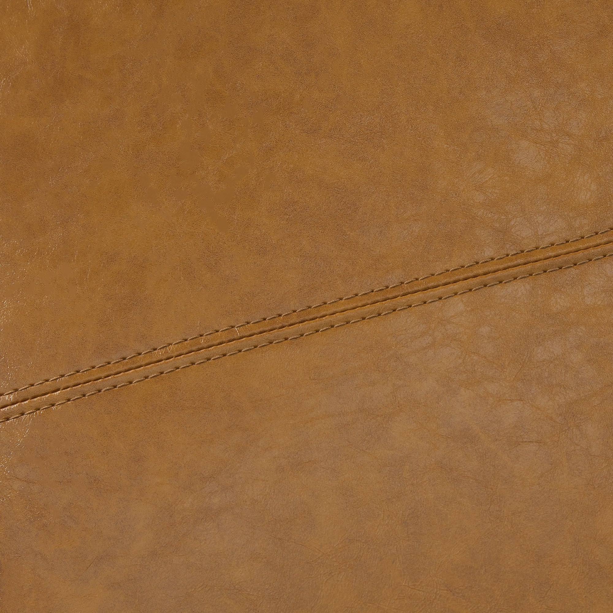 Ottoman rectangulaire de rangement recouvert de simili cuir - 50,3 x 17,50 x 18 pouces