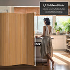 Écran en bambou ondulé fait à la main, 1,80 m (Chine)