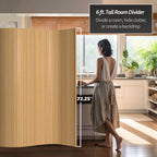 Écran en bambou ondulé fait à la main, 1,80 m (Chine)