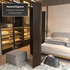 Écran en bambou ondulé fait à la main, 1,80 m (Chine)