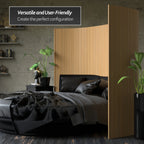 Écran en bambou ondulé fait à la main, 1,80 m (Chine)