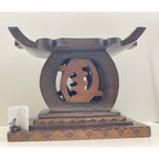 Tabouret Gye Nyame artisanal du palais du chef (Ghana)