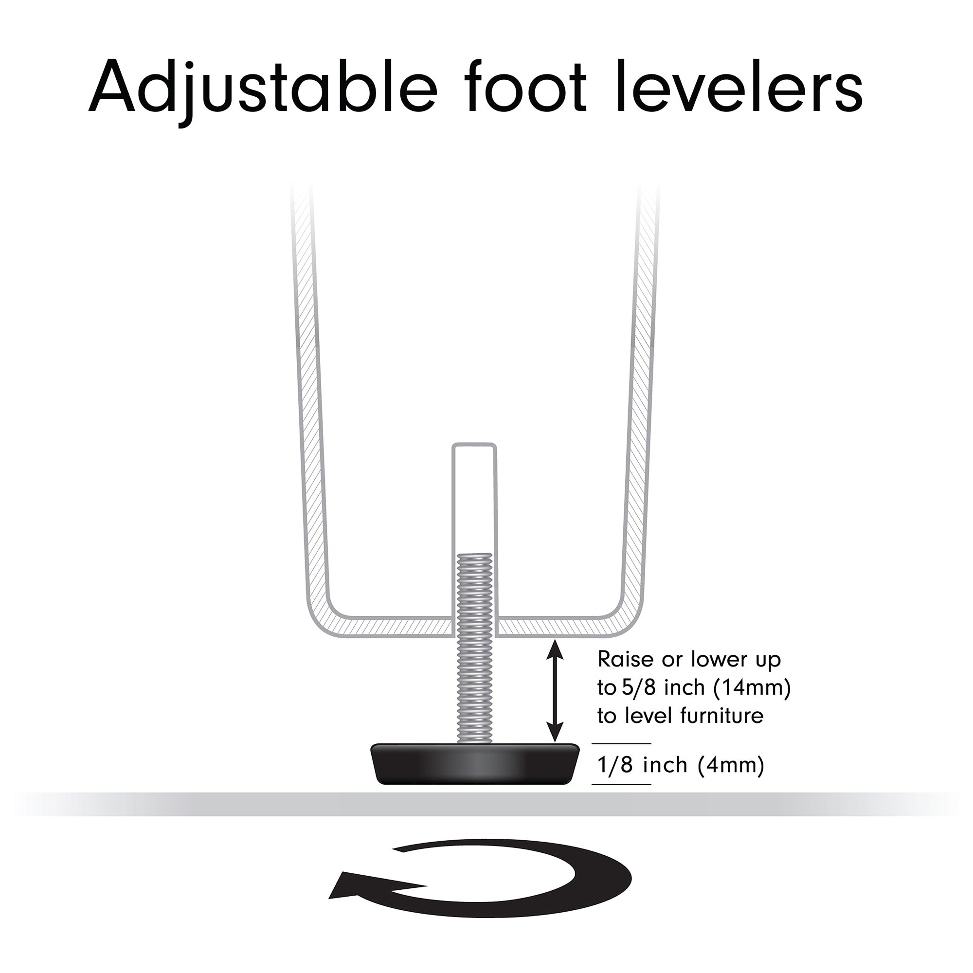 Meuble TV rectangulaire Hanson pour téléviseurs jusqu'à 75 pouces