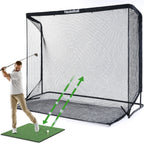 Réseau de golf Haokelball 3x2,3m, filet d'entraînement de golf avec cible en tissu, filet de frappe de golf robuste