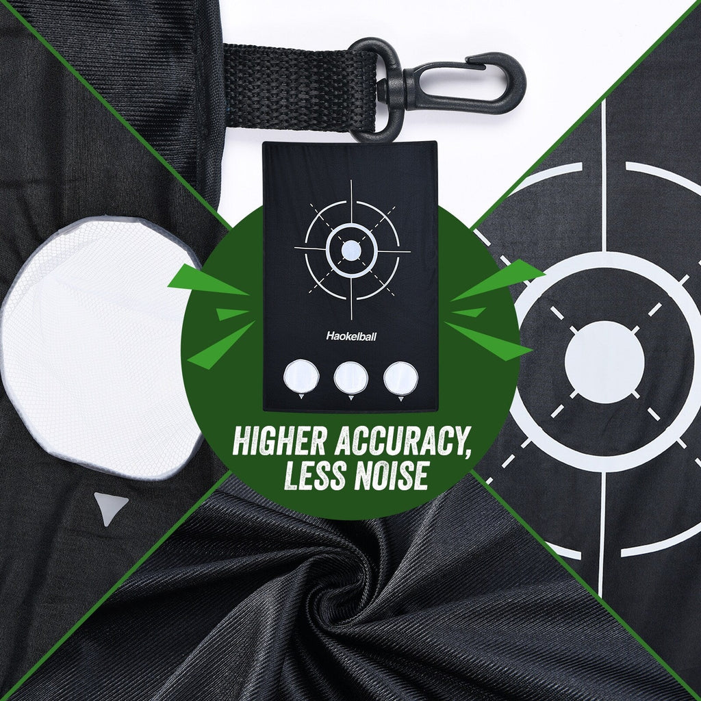 Réseau de golf Haokelball 3x2,3m, filet d'entraînement de golf avec cible en tissu, filet de frappe de golf robuste
