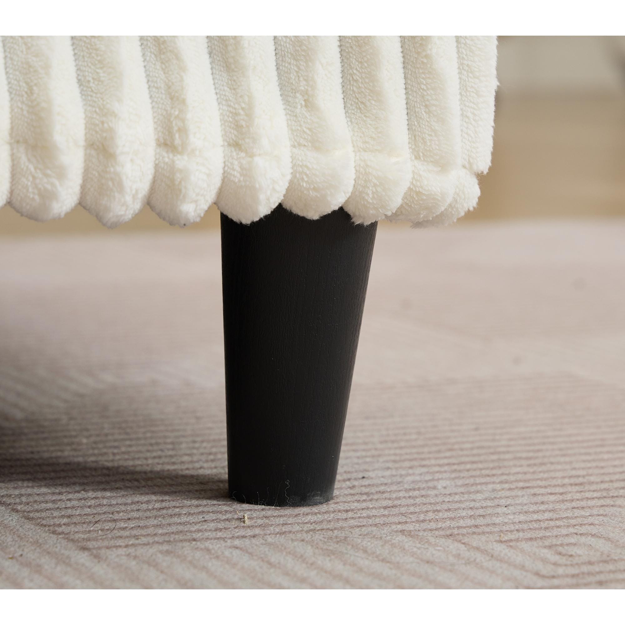 Canapé-lit surdimensionné Harmonia 109 W en velours côtelé, méridienne double profonde avec 4 coussins