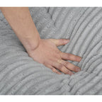 Canapé-lit surdimensionné Harmonia 109 W en velours côtelé, méridienne double profonde avec 4 coussins