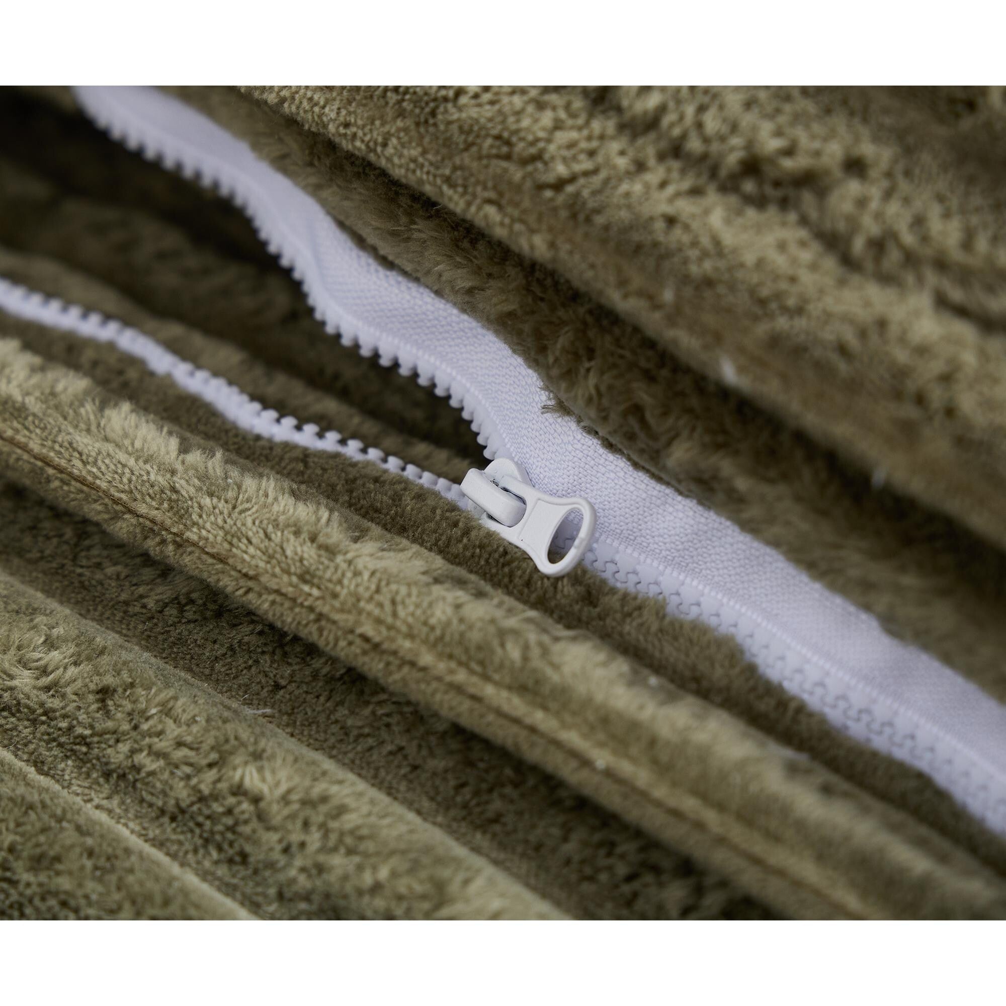 Canapé-lit surdimensionné Harmonia 109 W en velours côtelé, méridienne double profonde avec 4 coussins