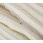 Canapé-lit surdimensionné Harmonia 109 W en velours côtelé, méridienne double profonde avec 4 coussins