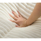 Canapé-lit surdimensionné Harmonia 109 W en velours côtelé, méridienne double profonde avec 4 coussins