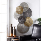 Harp &amp; Finial Sahara - Tableau mural en métal multicolore