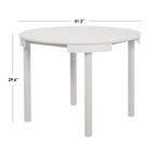 Ensemble de salle à manger rond compact 5 pièces Harrisburg Tobey