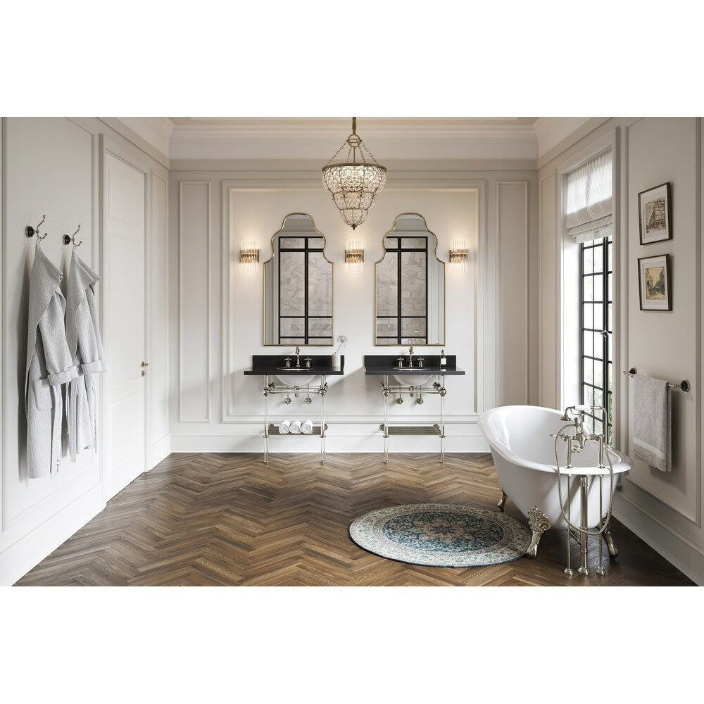 Robinet de salle de bain à large espacement Heritage de 8 po