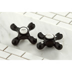 Robinet de cuisine Kingston Brass Heritage Bridge avec pulvérisateur en laiton