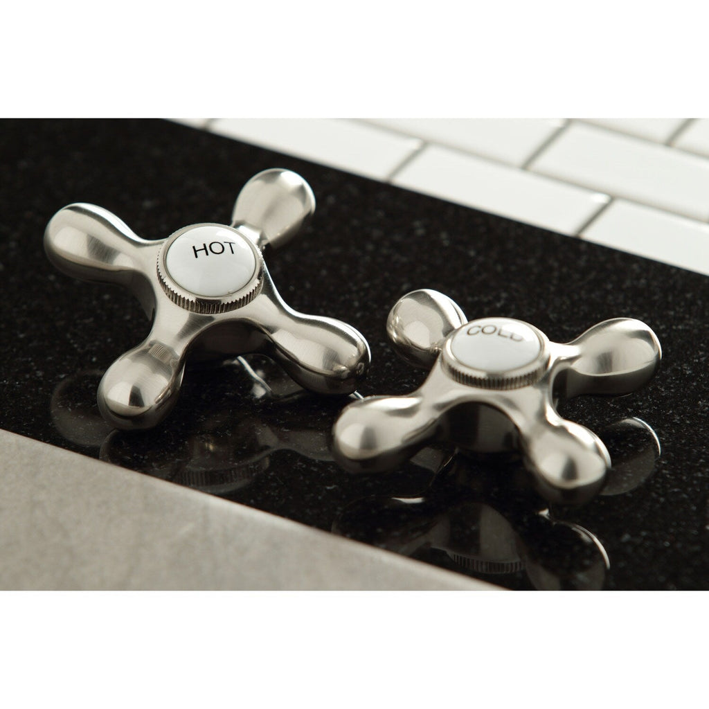 Robinet de cuisine Heritage Bridge avec pulvérisateur en laiton