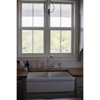 Robinet de cuisine Heritage Bridge avec pulvérisateur en laiton