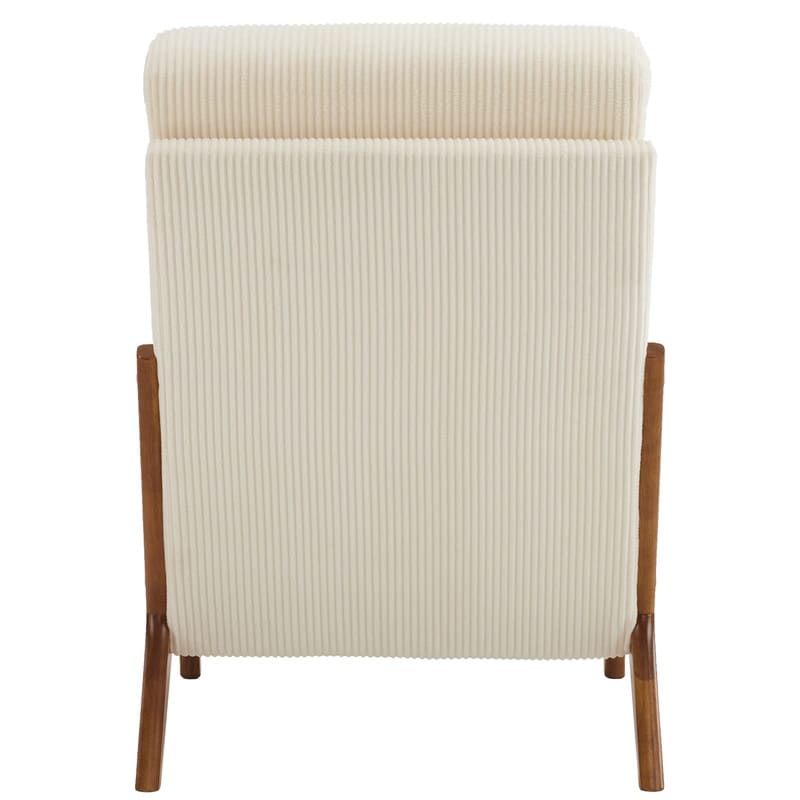 Fauteuil de loisirs à dossier haut avec accoudoirs en bois massif, chaise d'appoint.