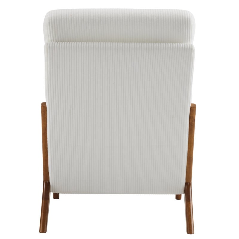 Fauteuil de loisirs à dossier haut avec accoudoirs en bois massif, chaise d'appoint.