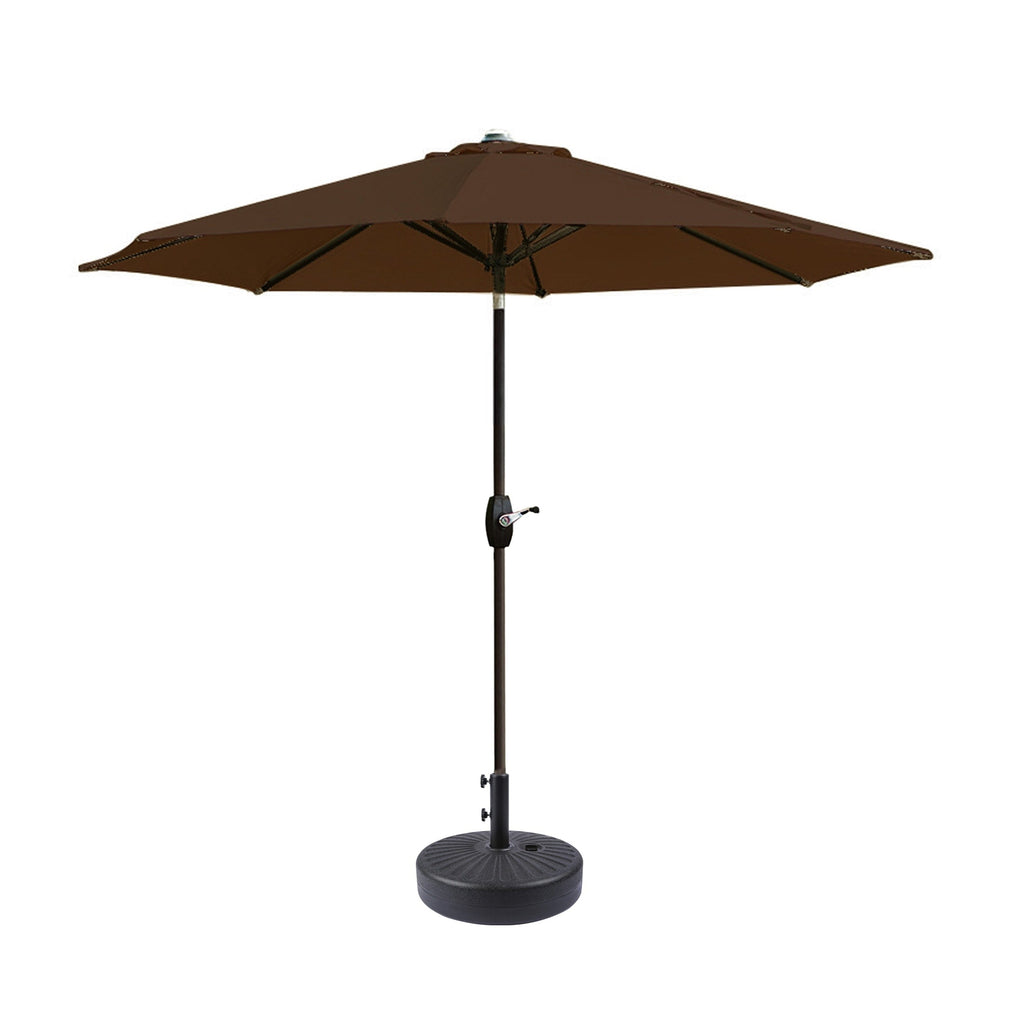 Parasol de terrasse Holme de 2,7 mètres et pied de support