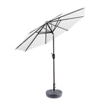 Parasol de terrasse Holme de 2,7 mètres et pied de support