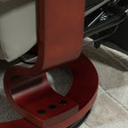 Fauteuil inclinable HomCom en similicuir, réglable, pivotant et à base manuelle, avec repose-pieds confortable et relaxant