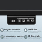 Bureau debout électrique à hauteur réglable Homall