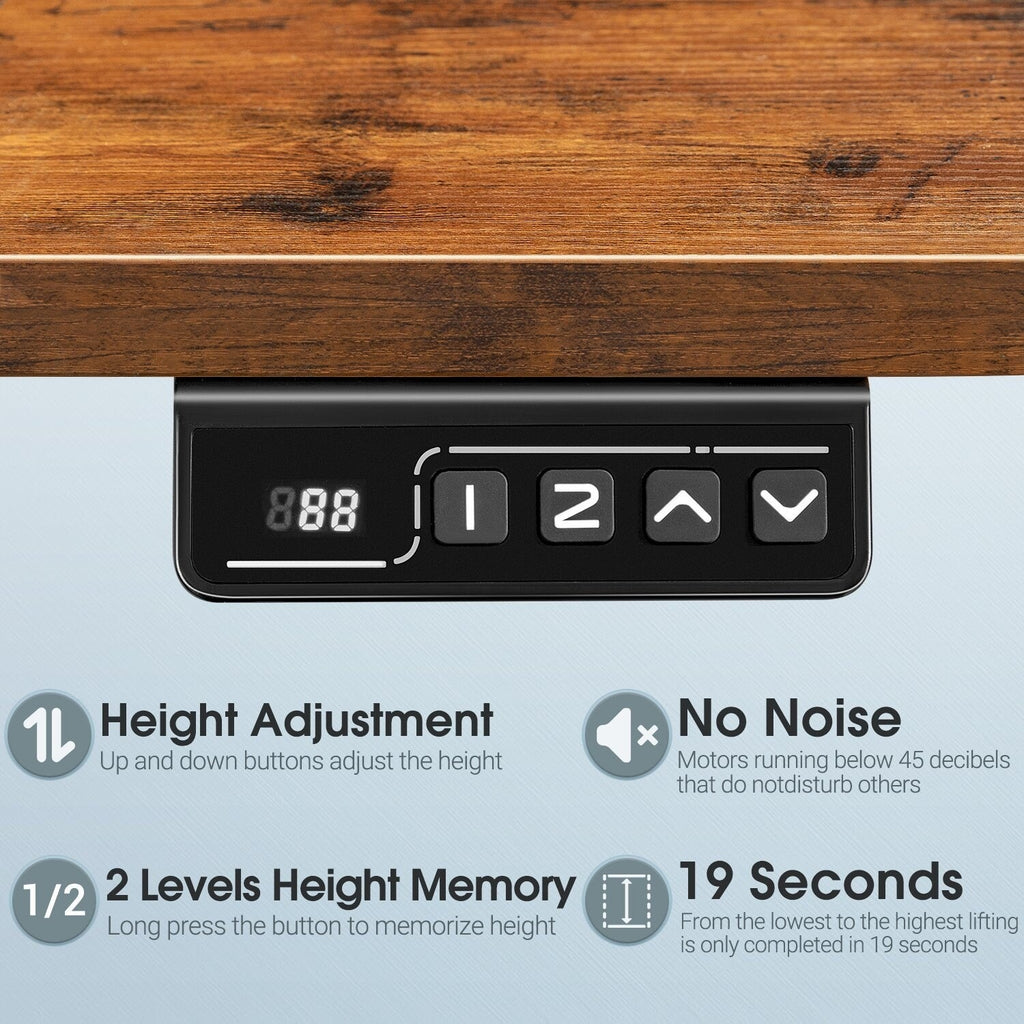 Bureau debout électrique à hauteur réglable Homall