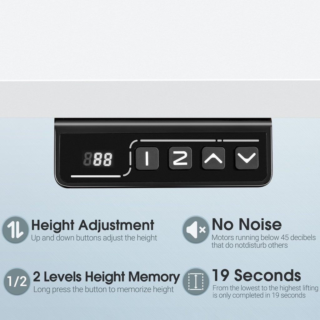 Bureau debout électrique à hauteur réglable Homall