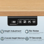 Bureau debout électrique à hauteur réglable Homall