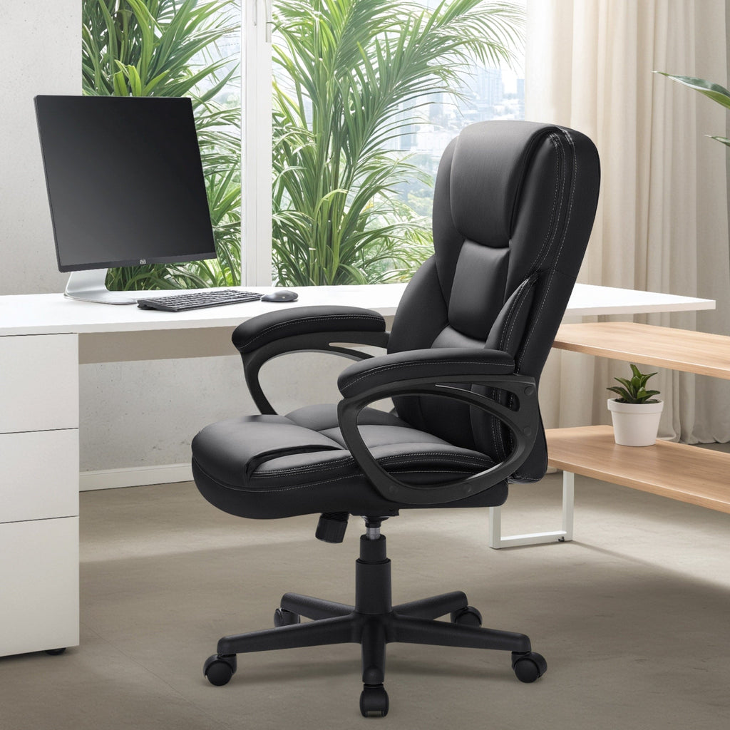 Chaise de bureau Homall, dossier haut, ergonomique, pour ordinateur, pour cadres.