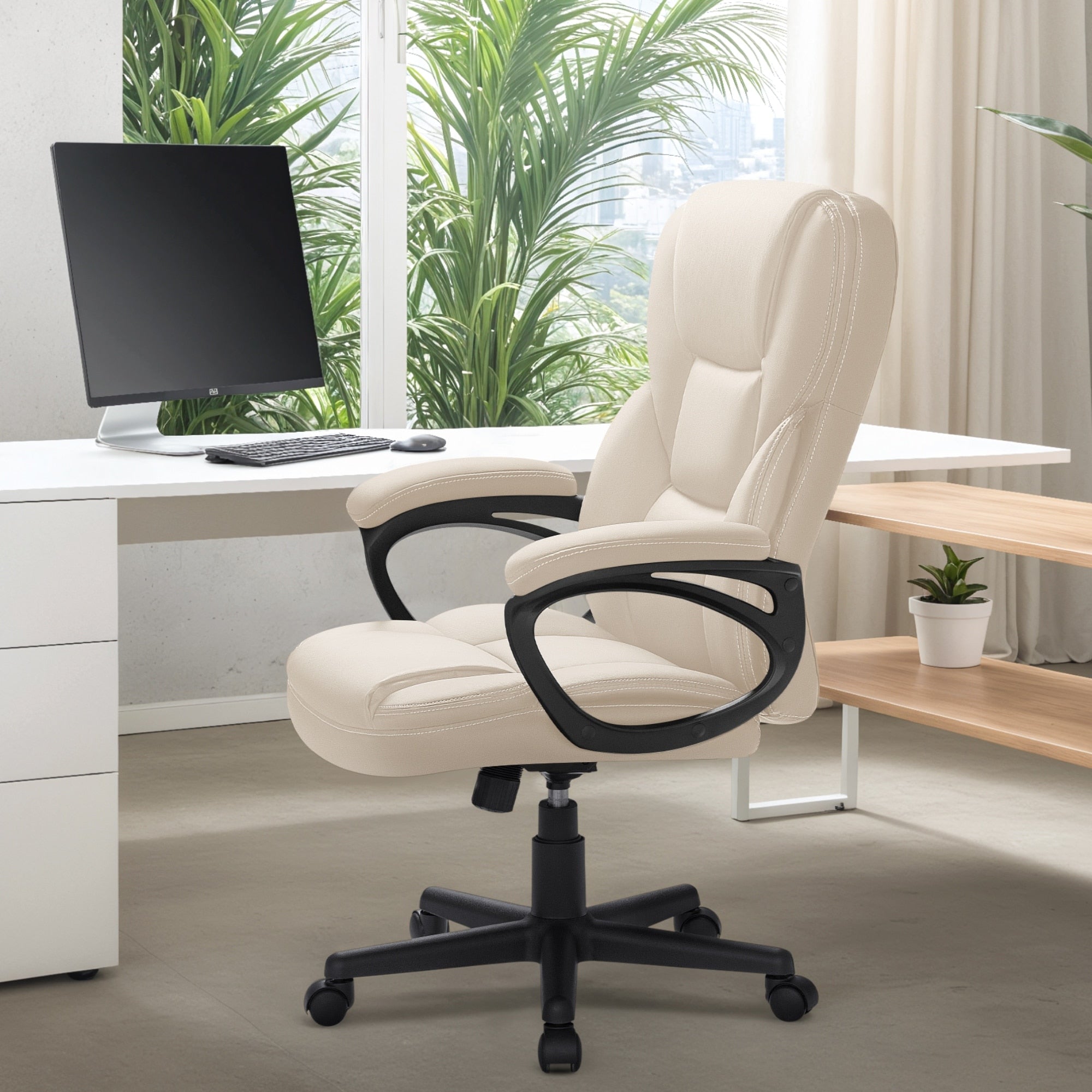 Chaise de bureau Homall, dossier haut, ergonomique, pour ordinateur, pour cadres.