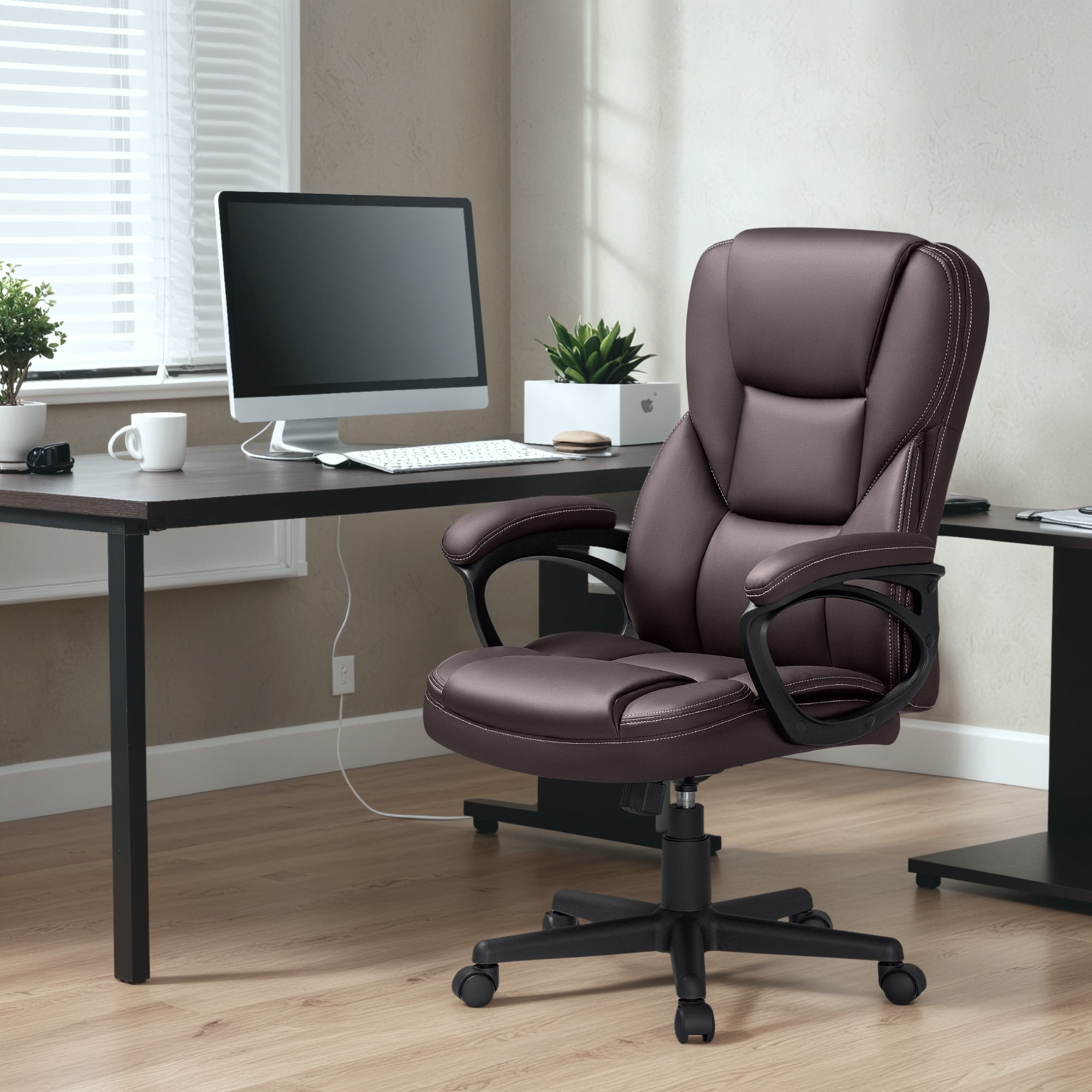 Chaise de bureau Homall, dossier haut, ergonomique, pour ordinateur, pour cadres.