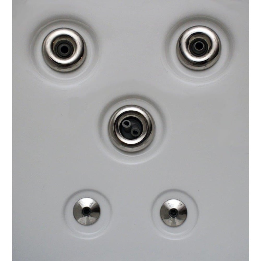 Spa pour 5 personnes avec 51 jets, jets en acier inoxydable et ozonisation - 80x80x34 (Home and Garden)