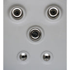 Spa pour 5 personnes avec 51 jets, jets en acier inoxydable et ozonisation - 80x80x34 (Home and Garden)