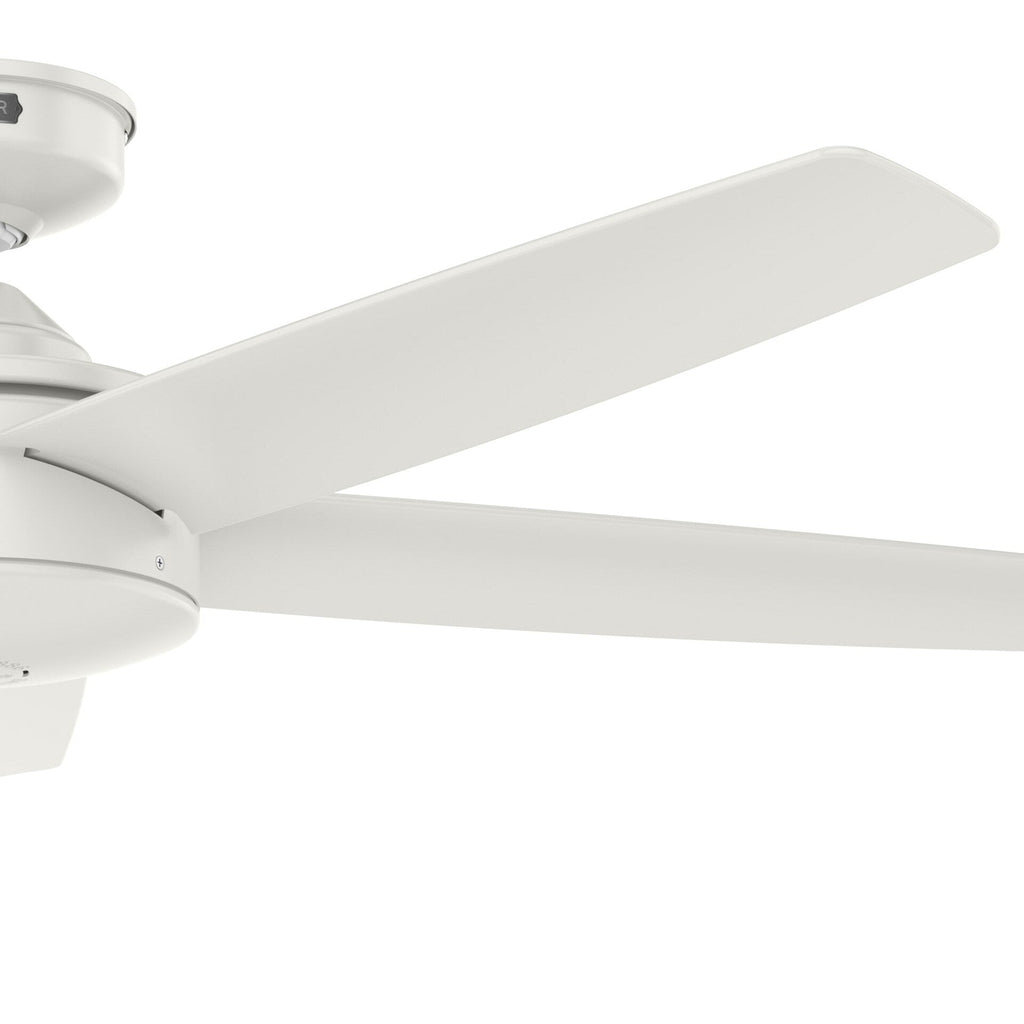 Ventilateur de plafond Hunter 52 Shorebreak WeatherMax pour intérieur/extérieur avec commande murale - Résistant aux intempéries extrêmes, au sel et à la corrosion