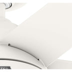 Ventilateur de plafond d'extérieur Hunter 52 Skyflow avec kit d'éclairage LED, commande murale - Style côtier moderne contemporain - WeatherMax - ÉQUIPEMENT POUR L'EXTÉRIEUR !