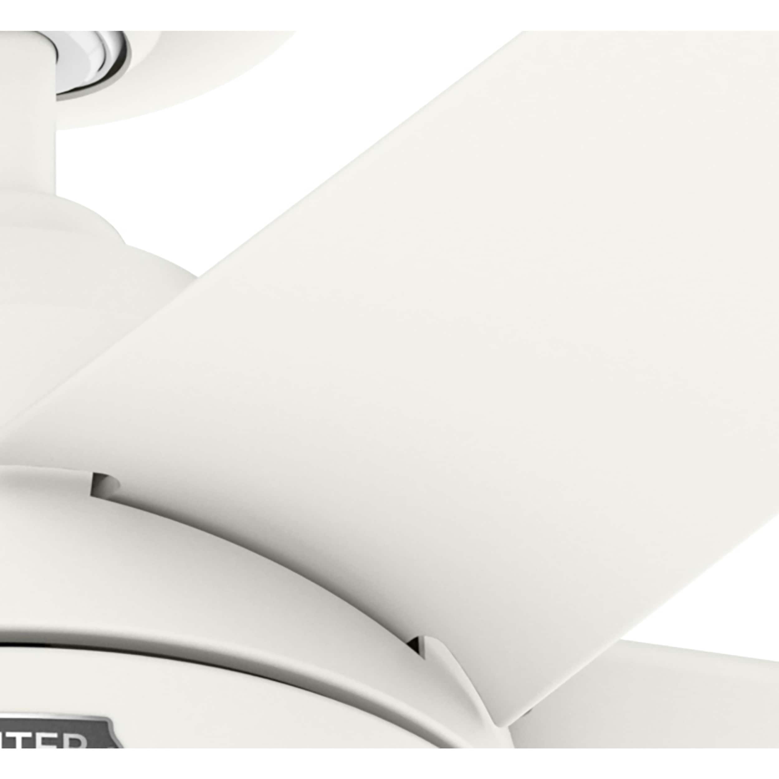 Ventilateur de plafond d'extérieur Hunter 52 Skyflow avec kit d'éclairage LED, commande murale - Style côtier moderne contemporain - WeatherMax - ÉQUIPEMENT POUR L'EXTÉRIEUR !