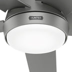Ventilateur de plafond d'extérieur Hunter 52 Skyflow avec kit d'éclairage LED, commande murale - Style côtier moderne contemporain - WeatherMax - ÉQUIPEMENT POUR L'EXTÉRIEUR !