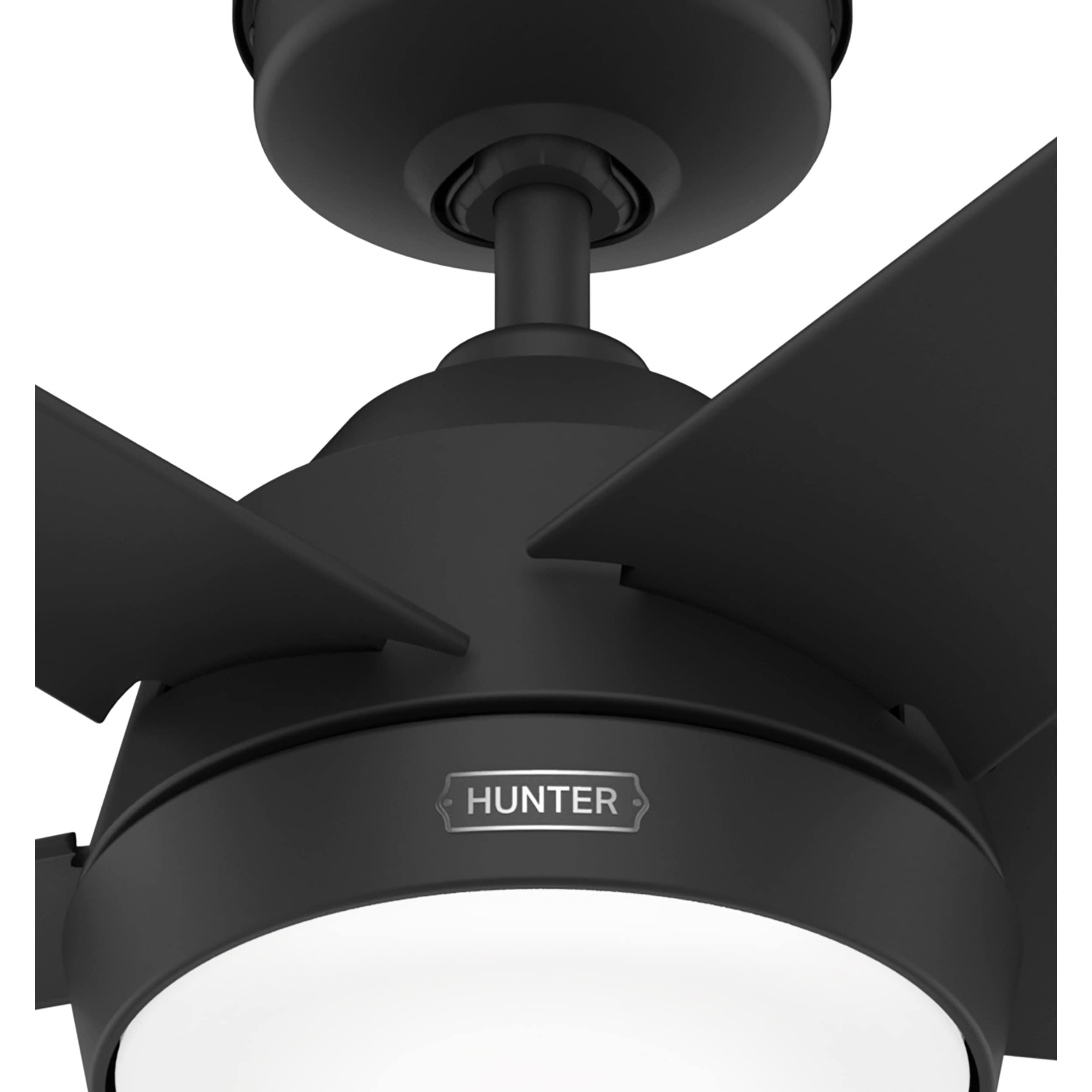 Ventilateur de plafond d'extérieur Hunter 52 Skyflow avec kit d'éclairage LED, commande murale - Style côtier moderne contemporain - WeatherMax - ÉQUIPEMENT POUR L'EXTÉRIEUR !
