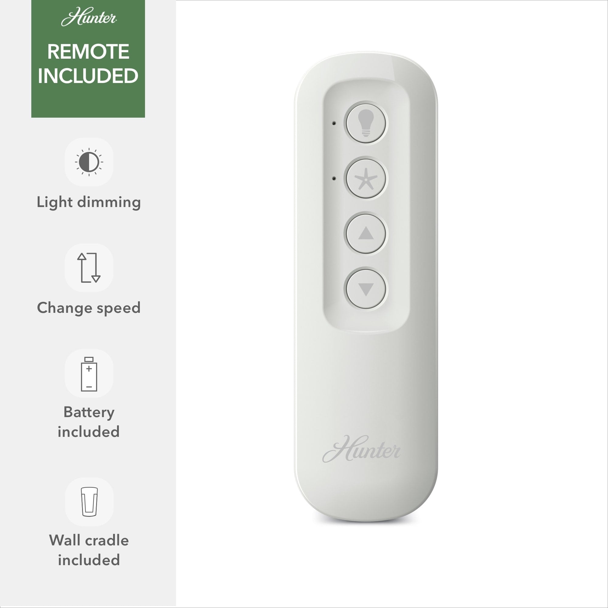 Ventilateur de plafond Hunter Whittington avec éclairage LED et télécommande - Style moulin à vent - Industriel, rustique, style farmhouse - VENTILATEUR INTELLIGENT !