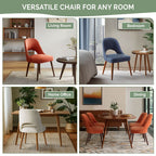 INK IVY Nola - Lot de 2 chaises de salle à manger rembourrées avec dossier ajouré