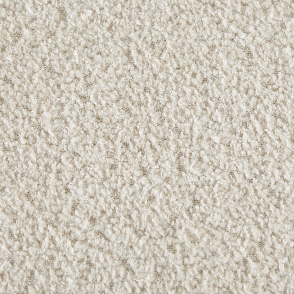 Banc d'appoint incurvé avec rangement INK IVY Bailey en style bouclé