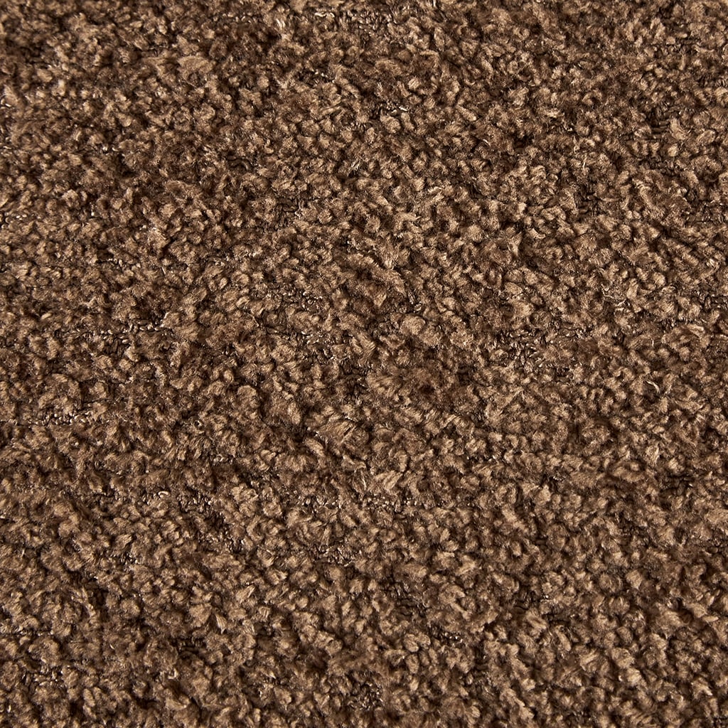 Banc d'appoint incurvé avec rangement INK IVY Bailey en style bouclé