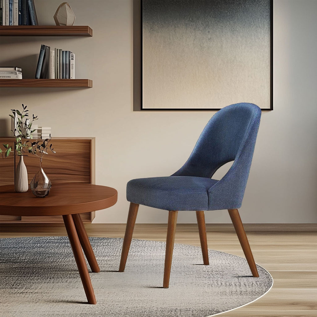 INK IVY Nola - Lot de 2 chaises de salle à manger rembourrées avec dossier ajouré