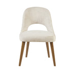 INK IVY Nola - Lot de 2 chaises de salle à manger rembourrées avec dossier ajouré