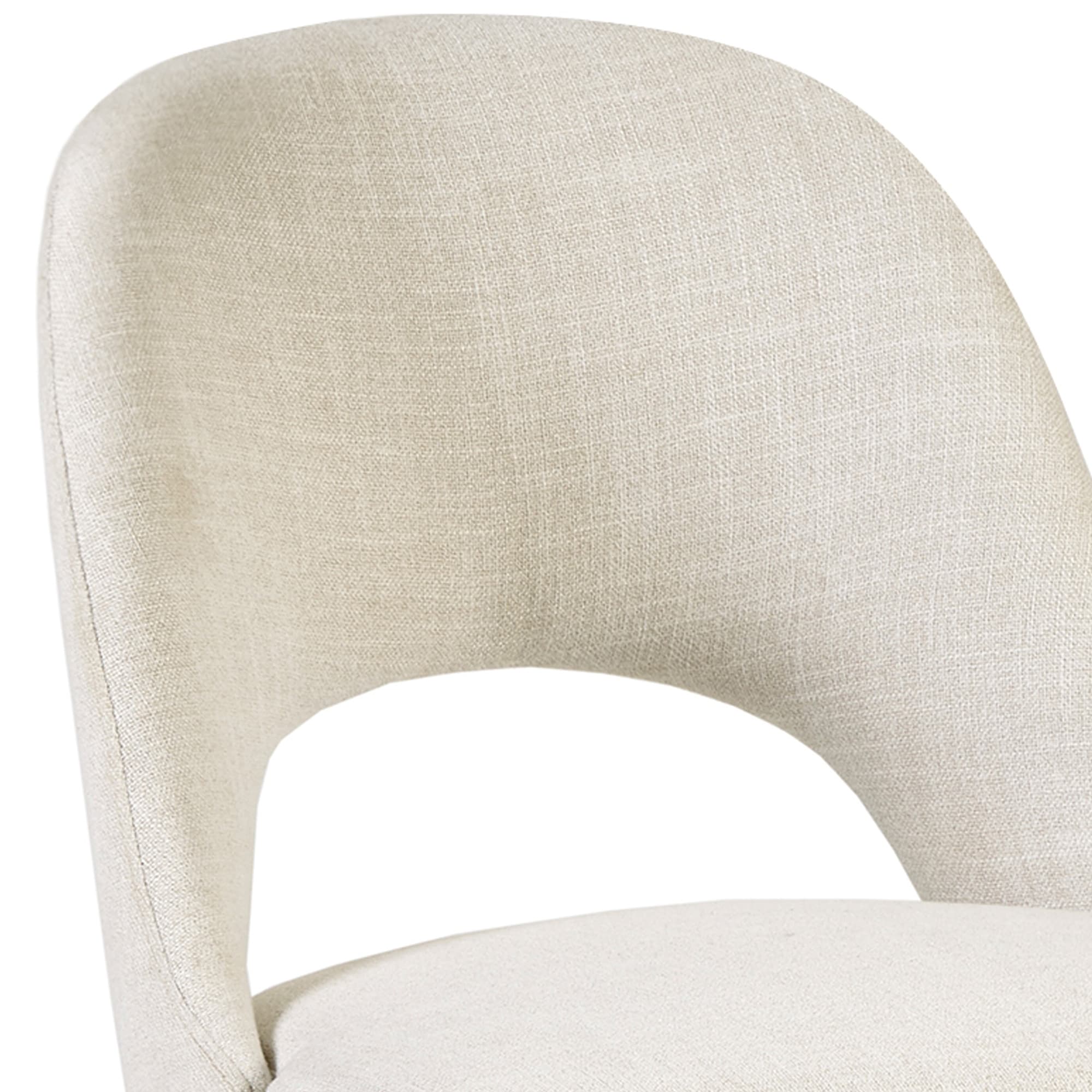 INK IVY Nola - Lot de 2 chaises de salle à manger rembourrées avec dossier ajouré