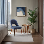 INK IVY Nola - Lot de 2 chaises de salle à manger rembourrées avec dossier ajouré