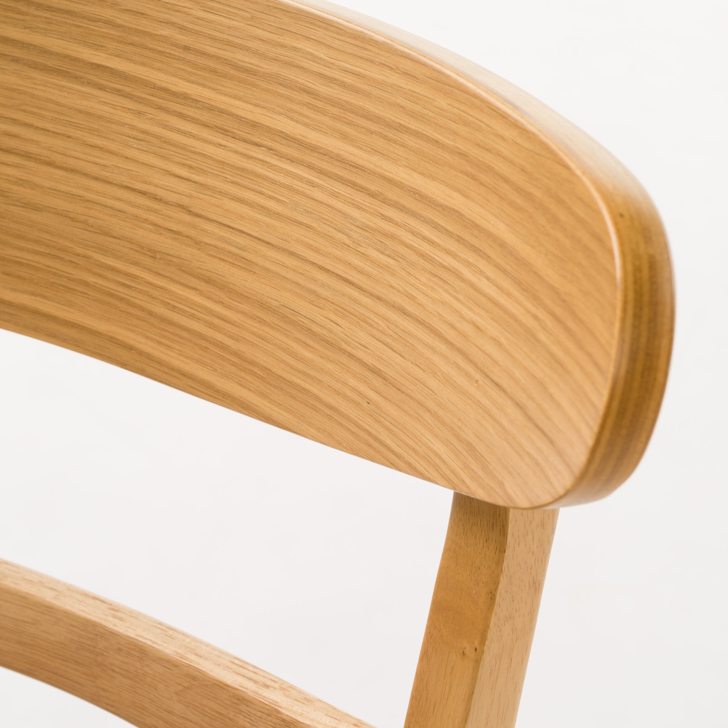 Chaise de salle à manger Abrielle en bois d'hévéa rembourrée, style moderne du milieu du siècle (lot de 2) par Christopher Knight Home