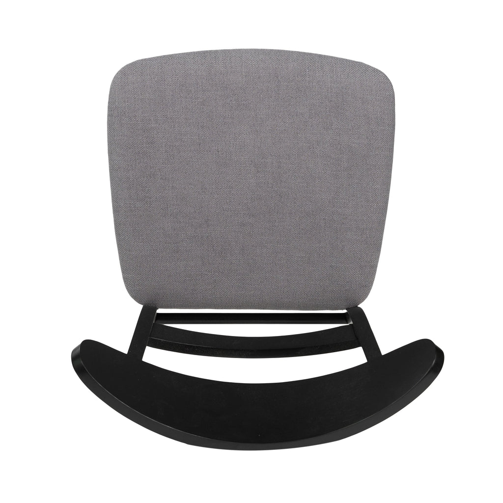 Chaise de salle à manger Abrielle en bois d'hévéa rembourrée, style moderne du milieu du siècle (lot de 2) par Christopher Knight Home